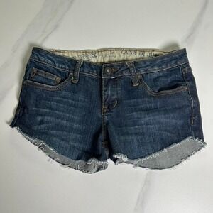 Vintage Y2K 2000s Zana Di Low Rise Micro Mini Booty Shorts Denim Cut Offs